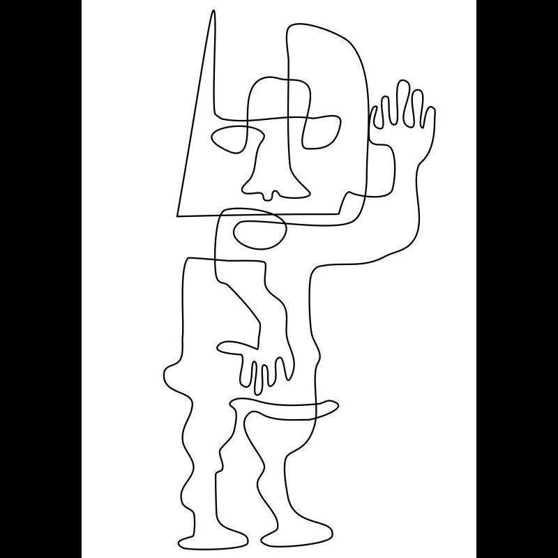 Grafik - Schwarz Weiss  08